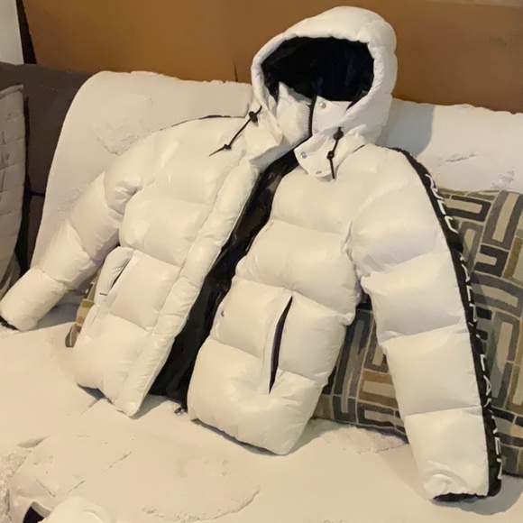 POLO RALPH LAUREN BIG PONY WOMEN’S LOGO DOWN PUFFER HOODIE JACKET /SIZE MEDIUM - Picture 13 of 16